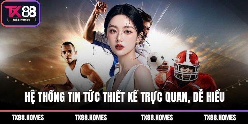 Hệ thống cung cấp tin tức thiết kế trực quan, dễ hiểu