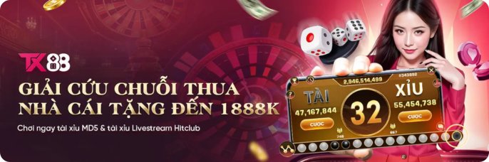 Nhà cái tặng đến 1888K TX88